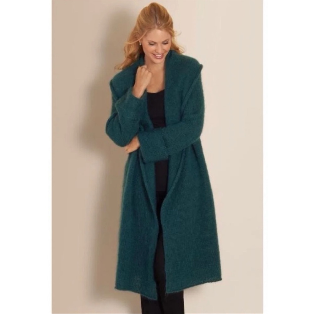 Soft surroundings wool blend cardigan